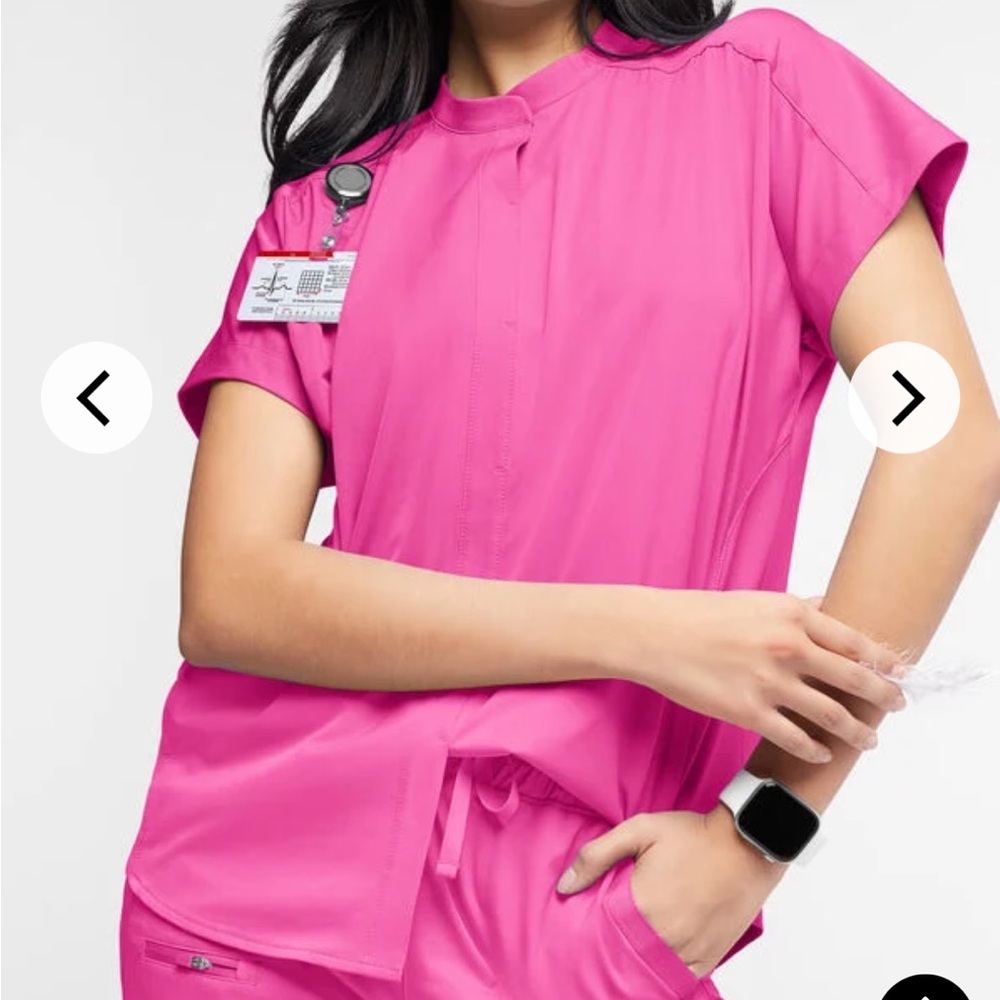 Women's Pink Short Sleeve Top